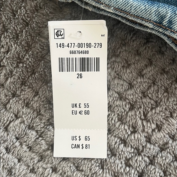 Abercrombie & Fitch High Rise Dad Shorts Medium Destroy size 26 NWT - Picture 7 of 7